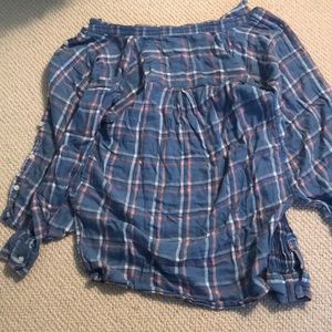 I am selling a nice button down plaid shirt